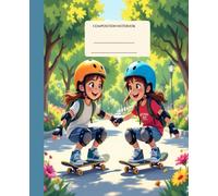 Composition Notebook Wide Ruled for School and College children: Cute Skating girls | Trendy with aesthetic design