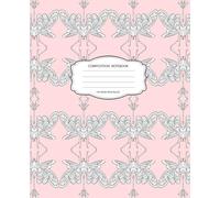 Composition Notebook Wide Ruled : Futuristic Black&White Butterflies With a Blue Background