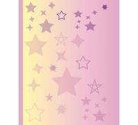 Composition Notebook: Wide Ruled Notebook, 120 Wide Ruled Pages, 7.5 x9.25 inch. For Kids, Teens and Adults. Original Cover Design. STARS