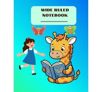 COMPOSITION NOTEBOOK: Wide Ruled Notebook for School, Cute Capybara and Giraffe Cover for Kids, Elementary School Supplies for Girls and Boys, 100 Pages, 7.5" x 9.25"