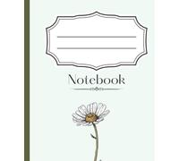 COMPOSITION NOTEBOOK, WIDE RULED PAPER , 7.5" X 9.25", Golden Bloom Notebook, 110 Sheets Page I Journal Note Book , Teen Girls And Boys , Writing Note ... ,Collage Use , University , Work , Office