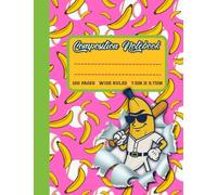 Composition Notebook Wide Ruled "Play Ball, Go Bananas!" for Baseball-Loving Kids (7.5in x 9.75in): Cool Baseball Notebook for Girls - Fun School Supplies & Gift for Kids Who Love Sports and Laughs