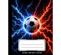 Composition Notebook Wide Ruled: Soccer Lined Paper Journal for Boys, Girls, Kids, Students, Children, and Soccer Fans with Colorful Cover Design for ... 120 Pages, 60 Sheets, 7.5 x 9.25 Inches