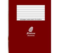 Composition Notebook Wide Ruled: Stylish notebook with a gray “I” pattern and cheerful design - 112 wide-ruled pages, 7.5 x 9.25 in, perfect for school, college, or everyday use