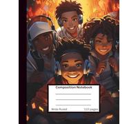 Composition Notebook Wide Ruled: Young Scholars Ready to Learn: Trendy Friends Collection: STEM & School-Themed Design | 110 Wide Ruled Pages for Elementary & Middle School Boys