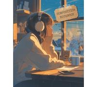 Composition Notebook: Winter Lofi Girl Aesthetic | Cozy Snow Cabin Anime Style | Wide Ruled 110 Pages | Cute Japanese Otaku Art for Students, Teen Girls & Journaling