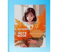 Composition Notebook with Cartoon Image Cover: It is a blank notebook with a cute cartoon image cover and a cute sheep emoticon illustration on each notebook page.
