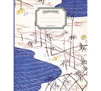 Composition notebook with Japanese woodblock print. For lovers of Japanese culture, minimalism and the spirit of zen meditation: Vintage Japanese ... 7.5 x 9.25" (japanese woodcut blue cliff)