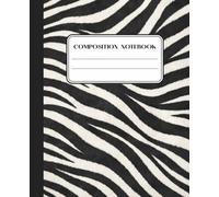 Composition Notebook: Zebra Print - 200 Pages College Ruled - No Margin - 7.5" x 9.25": Wild Nature Series: Stylish Animal Pattern Journal for School, Office, and Creative Writing