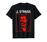 Compositor de música clásica Death Metal Parodia Johann Strauss Camiseta