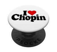 Compositor DE Polish Frederic I Love Heart Chopin PopSockets PopGrip Adhesivo