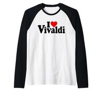 Compositor I Love Heart Vivaldi Antonio Camiseta Manga Raglan