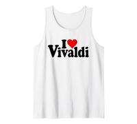 Compositor I Love Heart Vivaldi Antonio Camiseta sin Mangas