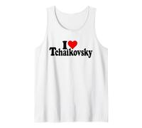 Compositor Ruso I Love Heart Tchaikovsky Pyotr Camiseta sin Mangas