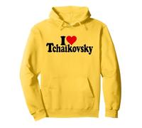 Compositor Ruso I Love Heart Tchaikovsky Pyotr Sudadera con Capucha