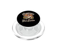 Compost a Tus Enemigos Humor de jardinería Vintage PopSockets PopGrip para MagSafe