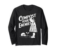 Compost a Tus Enemigos Jardín Plantas Jardinería Amante Botánico Manga Larga