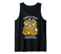 Compost de jardinería Divertido Vida después de la Muerte Esqueleto Jardinero Camiseta sin Mangas