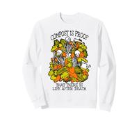 Compost de jardinería Divertido Vida después de la Muerte Esqueleto Jardinero Sudadera