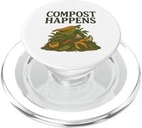 Compost Happens Funny Garden Pile Sostenibilidad PopSockets PopGrip para MagSafe