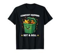 Compost Happens Rot & Roll Funny Eco Humor Sustainability Camiseta
