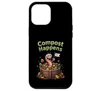 Compost Happens Worm, jardinería ecológica y divertida Carcasa para iPhone 12 Pro Max