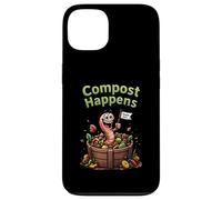 Compost Happens Worm, jardinería ecológica y divertida Carcasa para iPhone 13