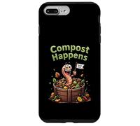 Compost Happens Worm, jardinería ecológica y divertida Carcasa para iPhone 7 Plus/8 Plus