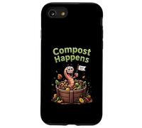 Compost Happens Worm, jardinería ecológica y divertida Carcasa para iPhone SE (2020) / 7 / 8