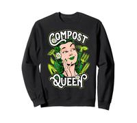 Compost Queen Herramientas de jardinería Vintage Pop Art Gardener Girl Sudadera