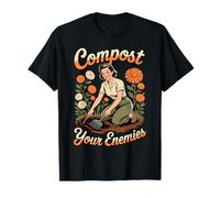 Compost Your Enemies Funny Gardener Vintage Gardening Camiseta