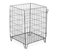 Compostador compostera metálica jaula de compostaje 120 L plegable ventilación