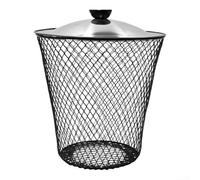Compostador de gusanos enterrados con tapas para reciclar residuos de alimentos y restos de jardín, contenedor de hierro para uso en patio al aire libre, sistema eficiente de vermicompostaje (1 juego)