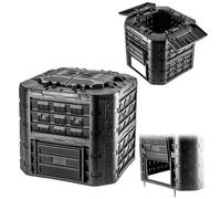 Compostador KADAX para residuos de jardín, compostador de jardín de plástico,...