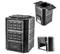 Compostador KADAX para residuos de jardín, compostador de jardín de plástico,...