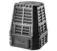 Compostador KADAX, sistema de compost, compostador rápido de plástico, negro,...