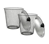 Compostador para lombrices de suelo, 2 unidades | Contenedor de compost con tapa para la recuperación de residuos de cocina y jardín, suministro de nutrientes,