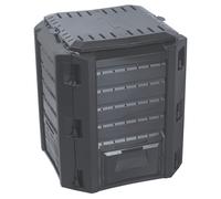 Compostera resistente al frío, contenedor de compost 380L negro Prosterplast