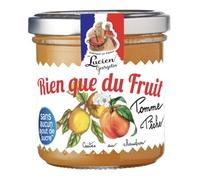 Compota Manzana Melocotón Nada más que fruta Lucien Georgelin 150g