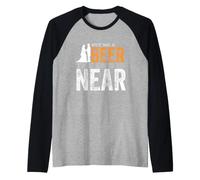 Cómprame una Cerveza El Fin es Casi Divertido Casarse Novio Camiseta Manga Raglan