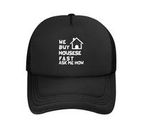 Compramos Casas Rápido Pregunte Hombre Mujer Gorras Hip Hop Ajustable Gorra Trucker Resistente Gorra De Béisbol para Aire Libre Running Golf