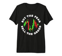 Comprar El Miedo Vende La codicia - Crypto & Stock Traders Funny Camiseta Premium