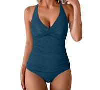 Comprar Tankini Talla Grande Malla Dos Piezas con Short Mallas Dos Piezas para SeñOras 2 Piezas Trajes De BañO Diminutos para Mujeres Braguita Bikini Mujer Mujeres Sexys Bikini Vestidos De BañO De 3