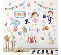Comprar Vinilo Decorativo Compañía De Circo Vinilos de Pared Decorativos,Pegatinas Pared Decorativas,Pegatinas Pared Infantiles,Adhesivos Pared Dormitorios Salón Comedor Ventanas