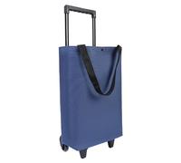 Compras Correos sobre Ruedas Bolsas de tranvía Reutilizables de impermeabilización portátiles Plegables con Mango para supermercados y Viajes, Azul
