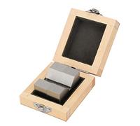 Compras Locas Bloque en V de acero al carbono, 2 piezas de acero al carbono de alta precisión tipo M Bloque en V de 50 mm para medición de plataforma