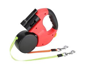Compras Locas Correa retráctil para s, Cable para Caminar para Mascotas Cable Extensible automático para s y Gatos Flexible Cuerda de tracción Doble Mano con luz L