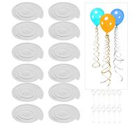 Compras Locas Decoración de remolino de papel de aluminio, 12 piezas de remolinos colgantes duraderos para cumpleaños, graduación, bodas, regalos de vacaciones(Silver)