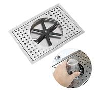 Compras Locas Glass Rinser, G1/2in Acero inoxidable Limpiavasos automático Limpiacristales para bar Cafetería Uso