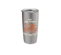 Compre el boleto, tome el paseo: Embárquese en aventuras Vaso térmico de acero inoxidable de doble pared
